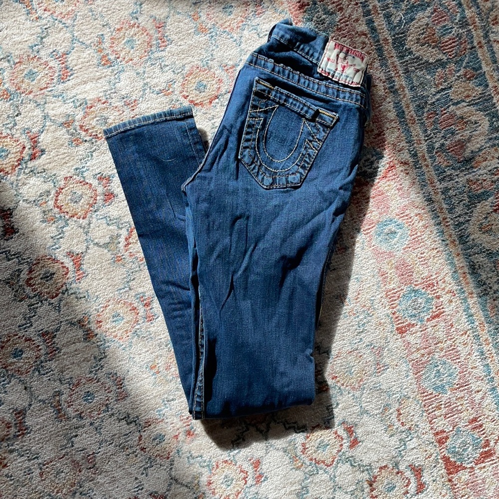 True religion low rise skinny